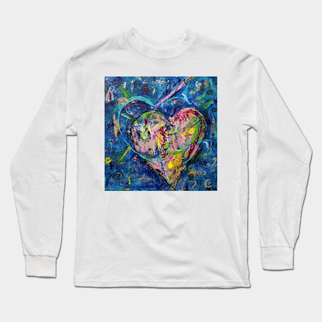 Colorful heart Long Sleeve T-Shirt by acdlart